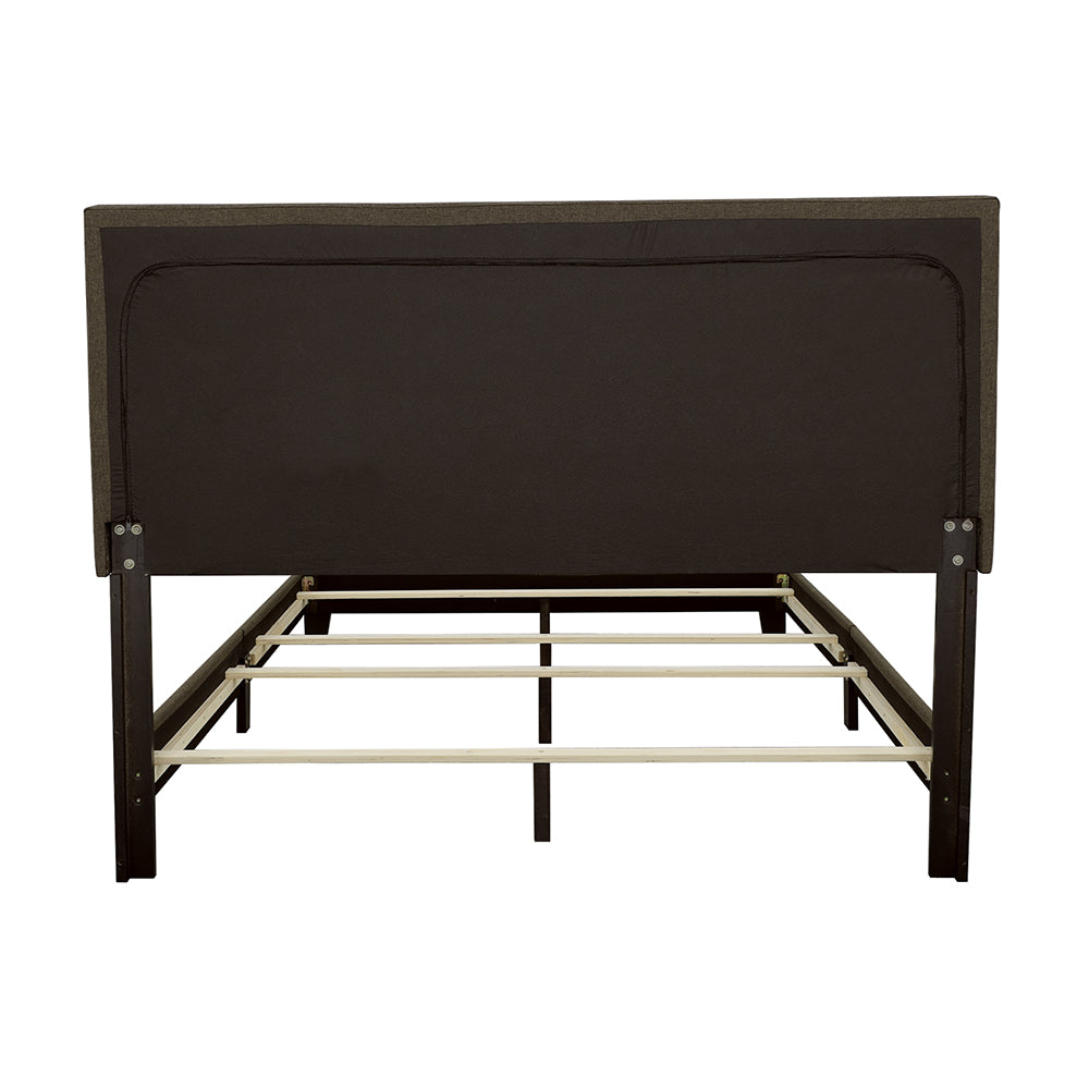 Boyd Upholstered Panel Bed - Queen, Charcoal