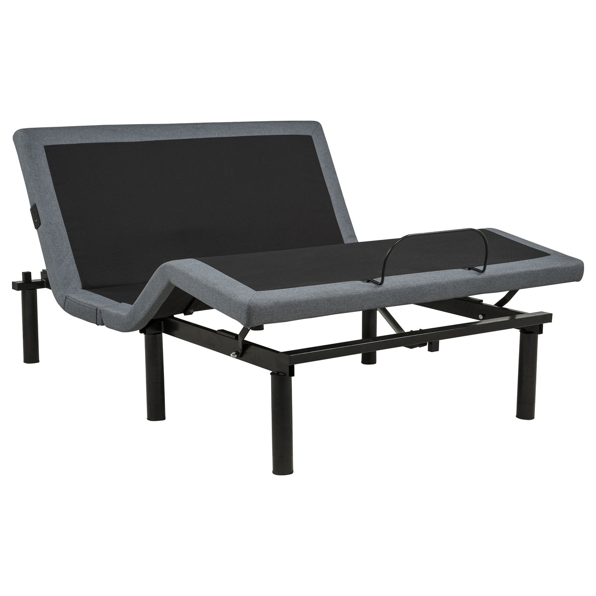 Weston Massage Adjustable Bed Base in Black and Grey - Full