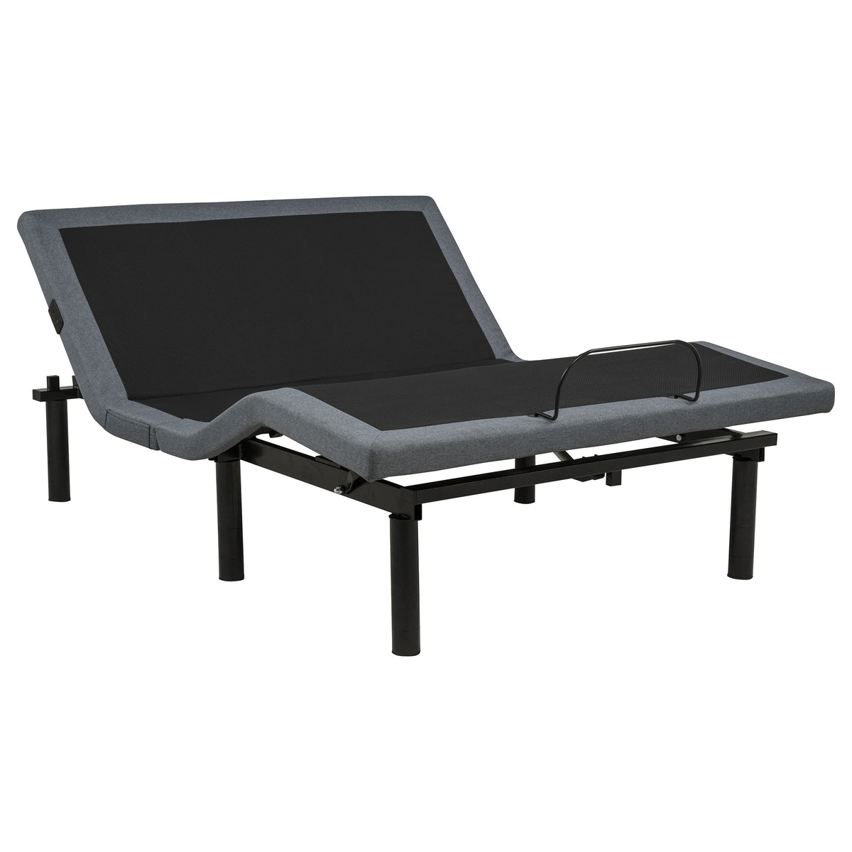 Weston Massage Adjustable Bed Base in Black and Grey - Full