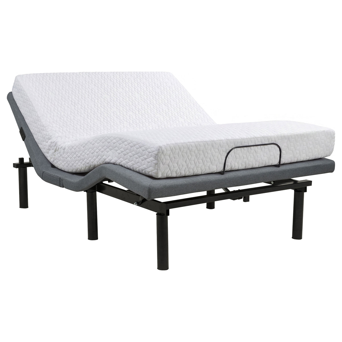 Weston Massage Adjustable Bed Base in Black and Grey - Full
