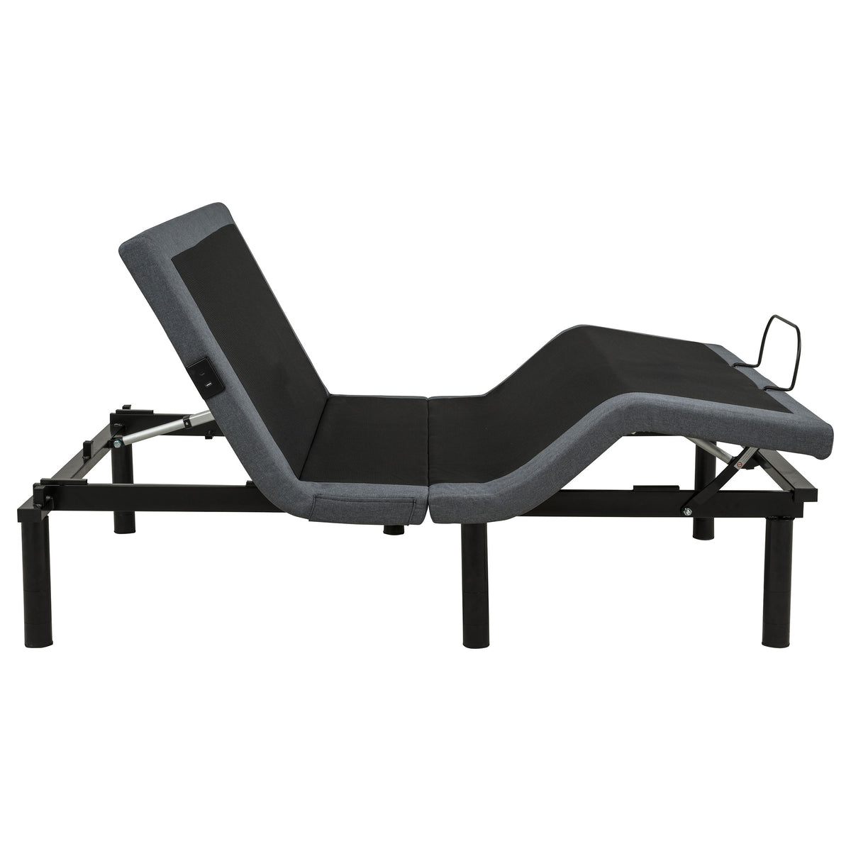 Weston Massage Adjustable Bed Base in Black and Grey - Full