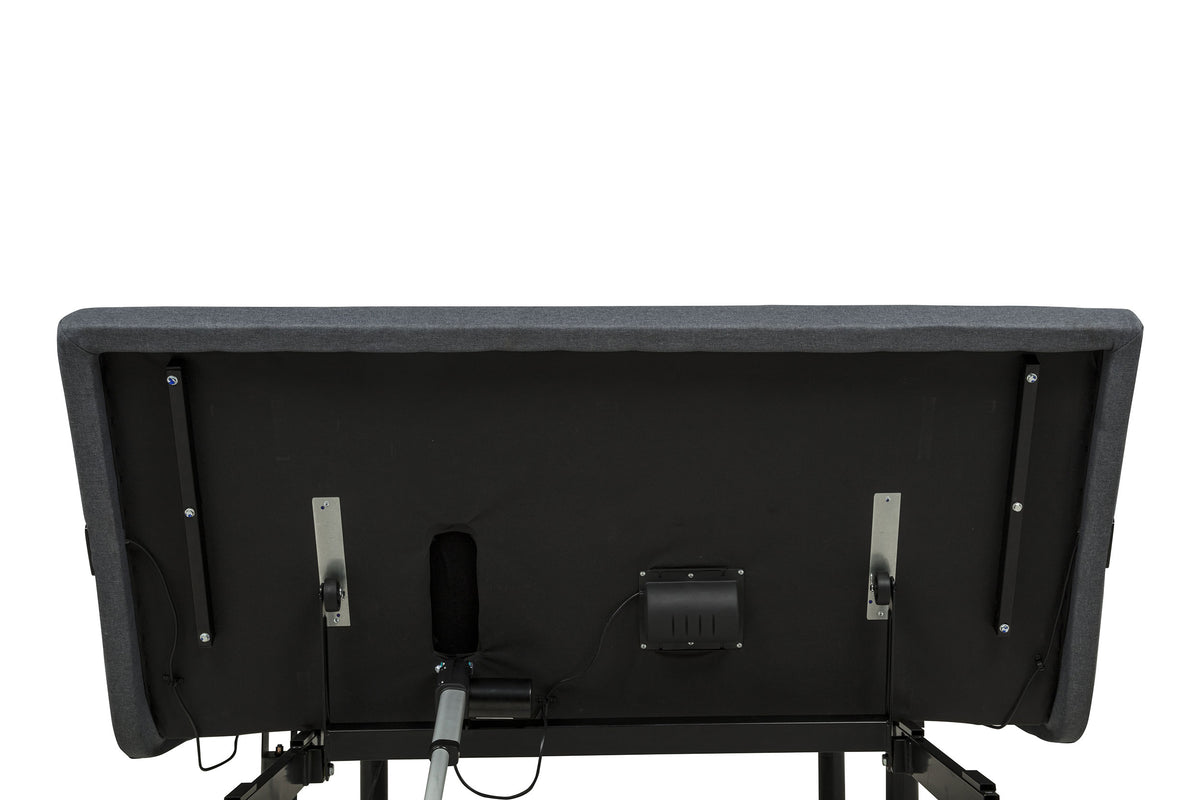 Weston Massage Adjustable Bed Base in Black and Grey - Queen
