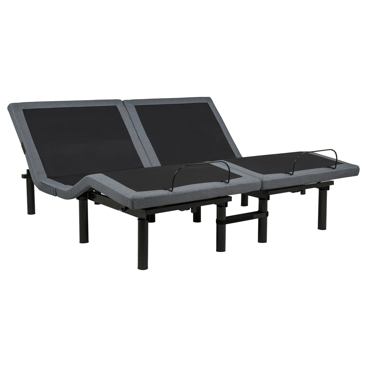 Weston Massage Adjustable Bed Base in Black and Grey - Split Eastern King