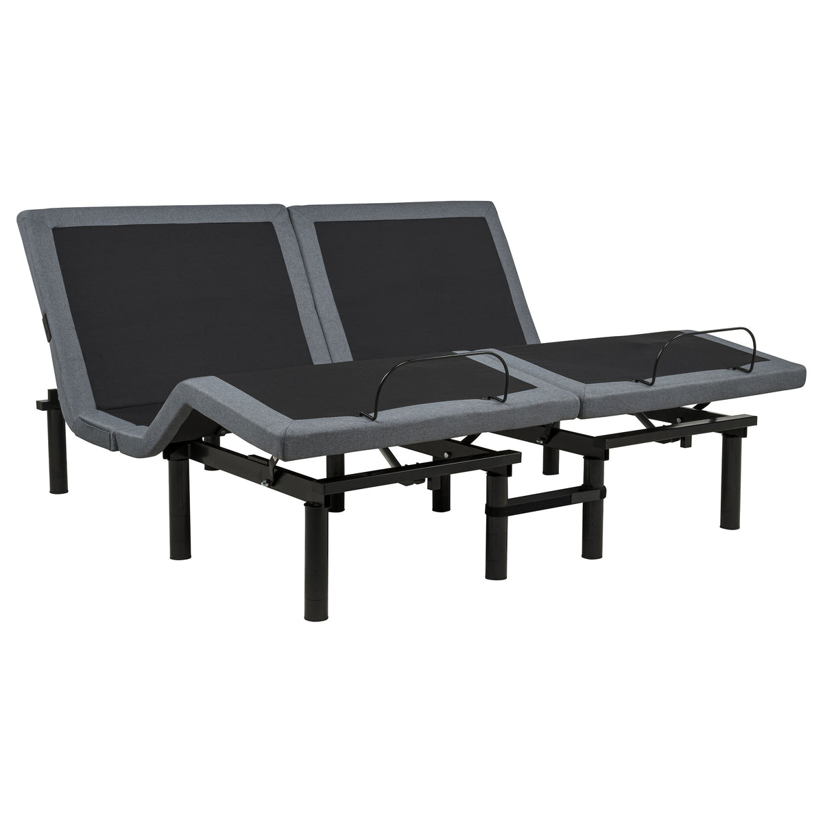 Weston Massage Adjustable Bed Base in Black and Grey - Split Eastern King