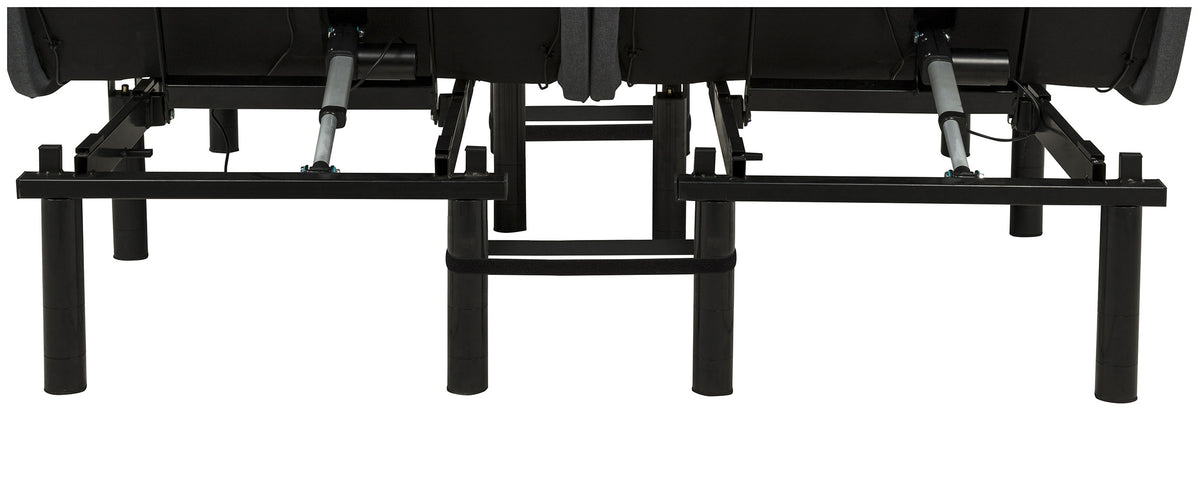 Weston Massage Adjustable Bed Base in Black and Grey - Split Eastern King