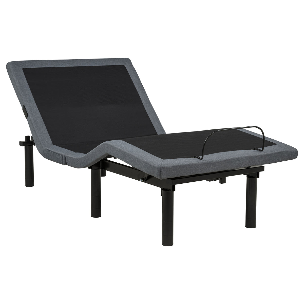 Weston Massage Adjustable Bed Base in Black and Grey - Twin XL