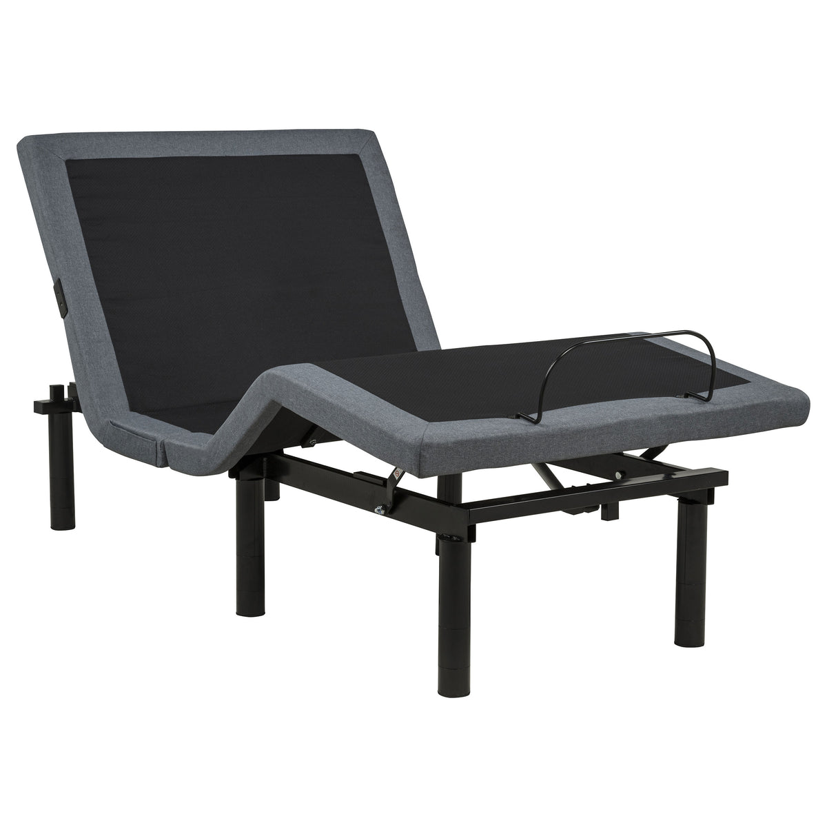 Weston Massage Adjustable Bed Base in Black and Grey - Twin XL