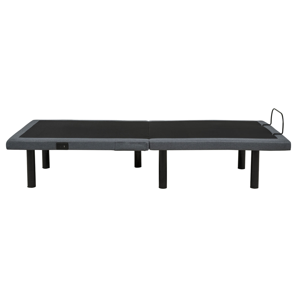 Weston Massage Adjustable Bed Base in Black and Grey - Twin XL