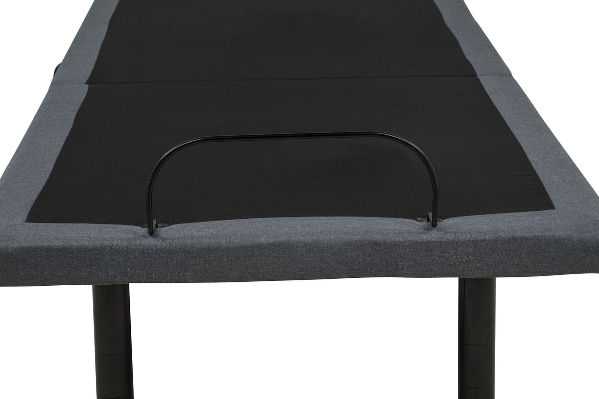 Weston Massage Adjustable Bed Base in Black and Grey - Twin XL