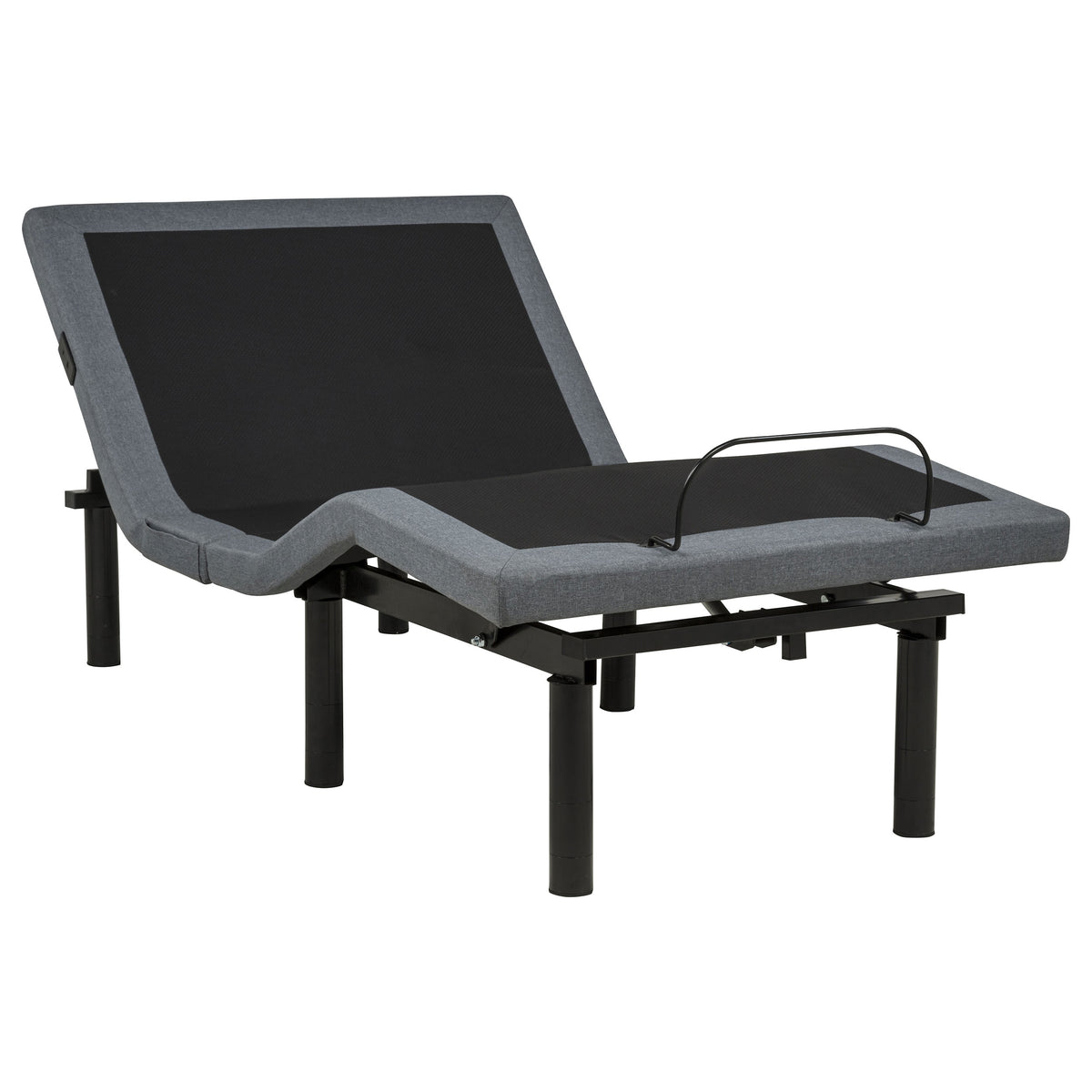 Weston Massage Adjustable Bed Base in Black and Grey - Twin