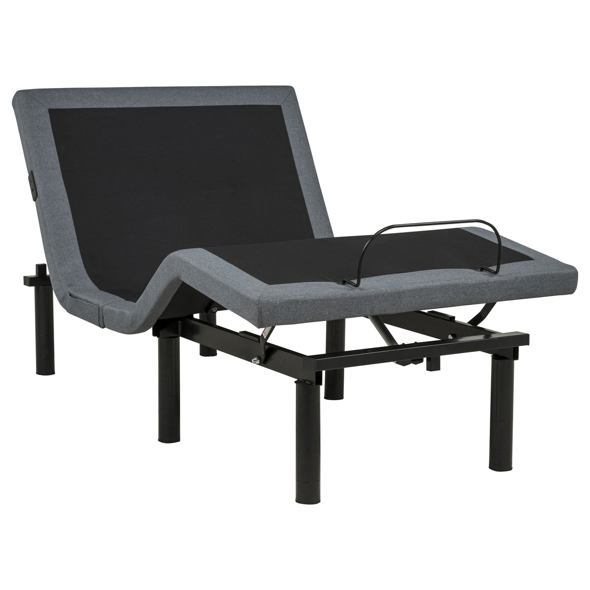 Weston Massage Adjustable Bed Base in Black and Grey - Twin