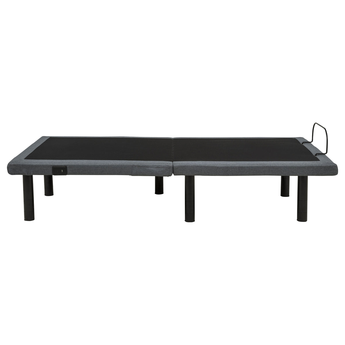 Weston Massage Adjustable Bed Base in Black and Grey - Twin