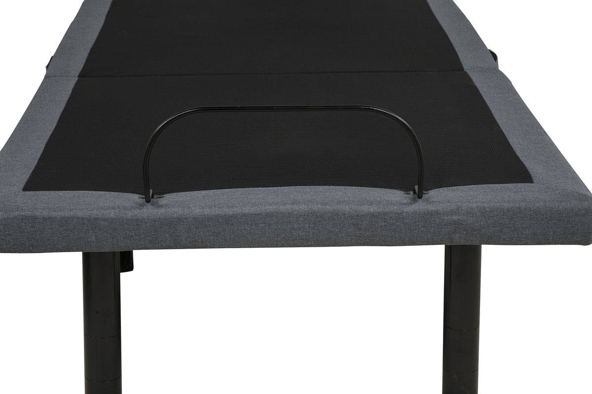 Weston Massage Adjustable Bed Base in Black and Grey - Twin