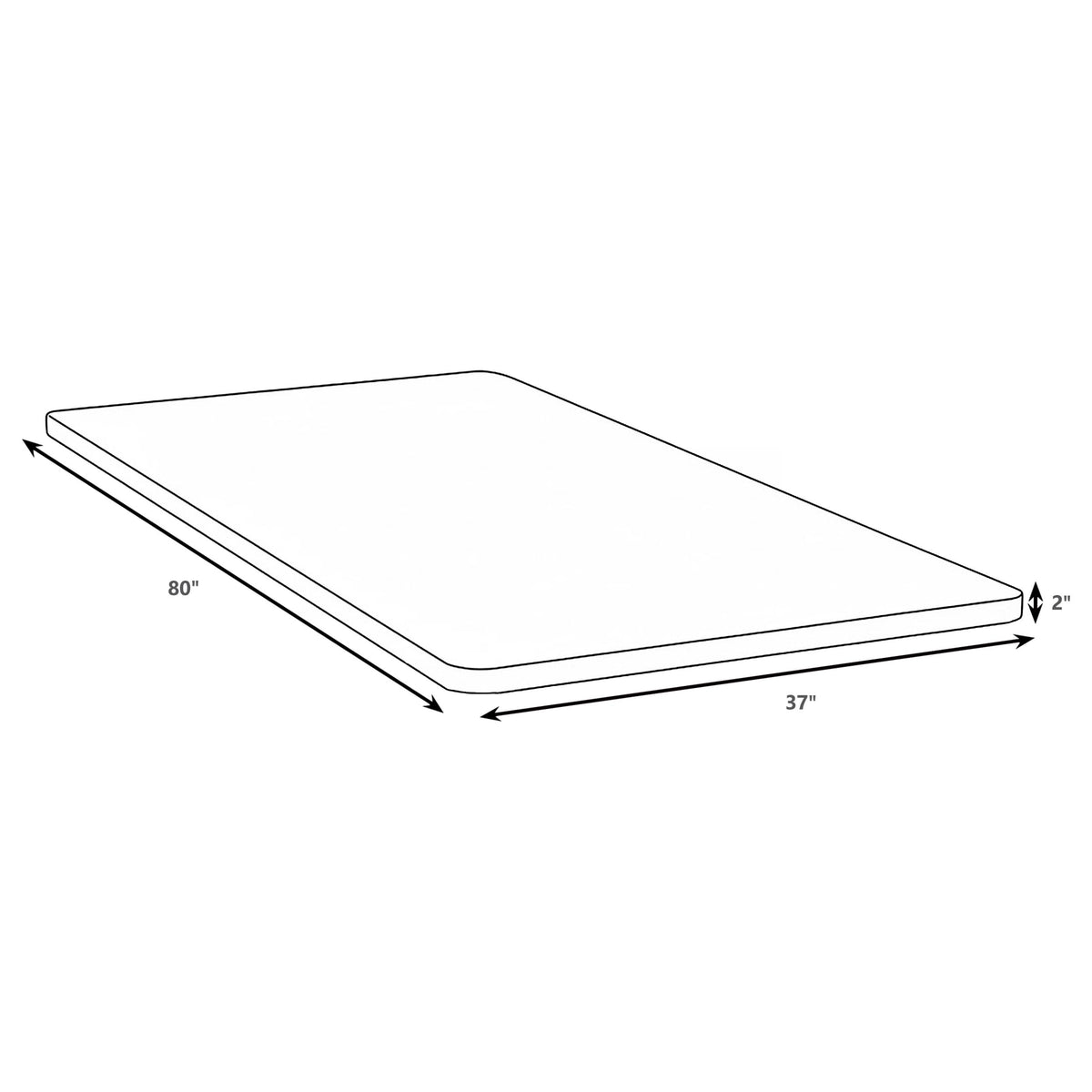 Eckard Bunkie Board Foundation - Twin XL