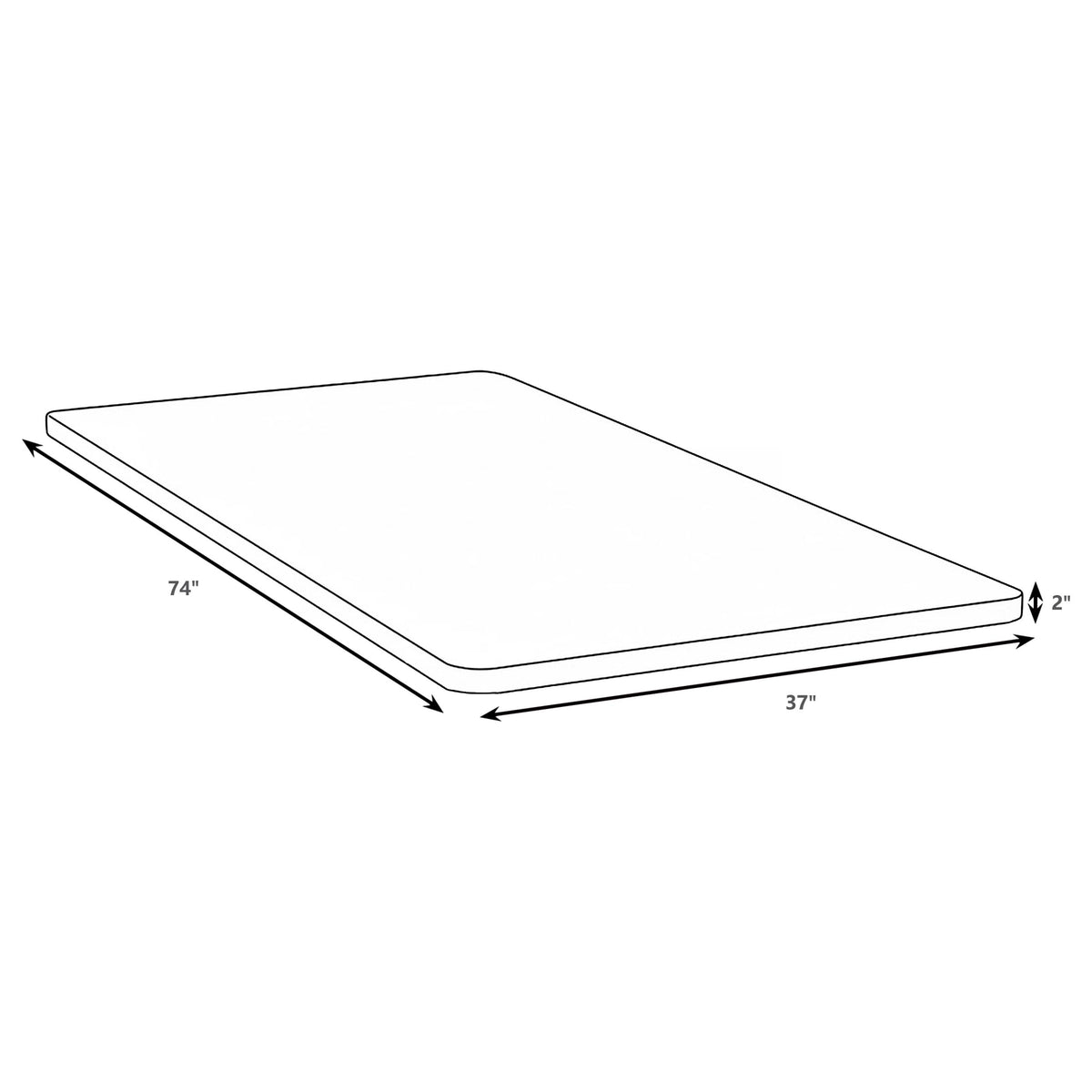 Eckard Bunkie Board Foundation - Twin
