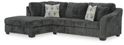 Biddeford 2-Piece Sleeper Sectional with Chaise Velvet