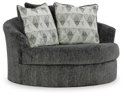Biddeford Oversized Swivel Accent Chair Velvet