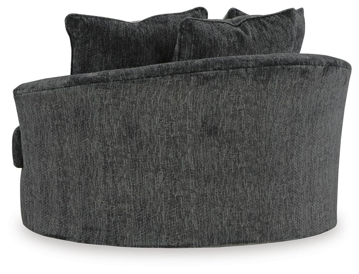Biddeford Oversized Swivel Accent Chair Velvet