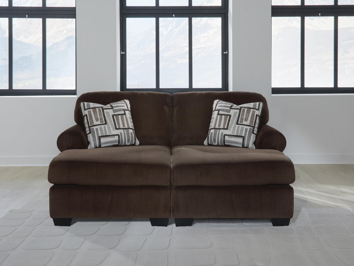Kimlee 2-Piece Super Chaise Velvet