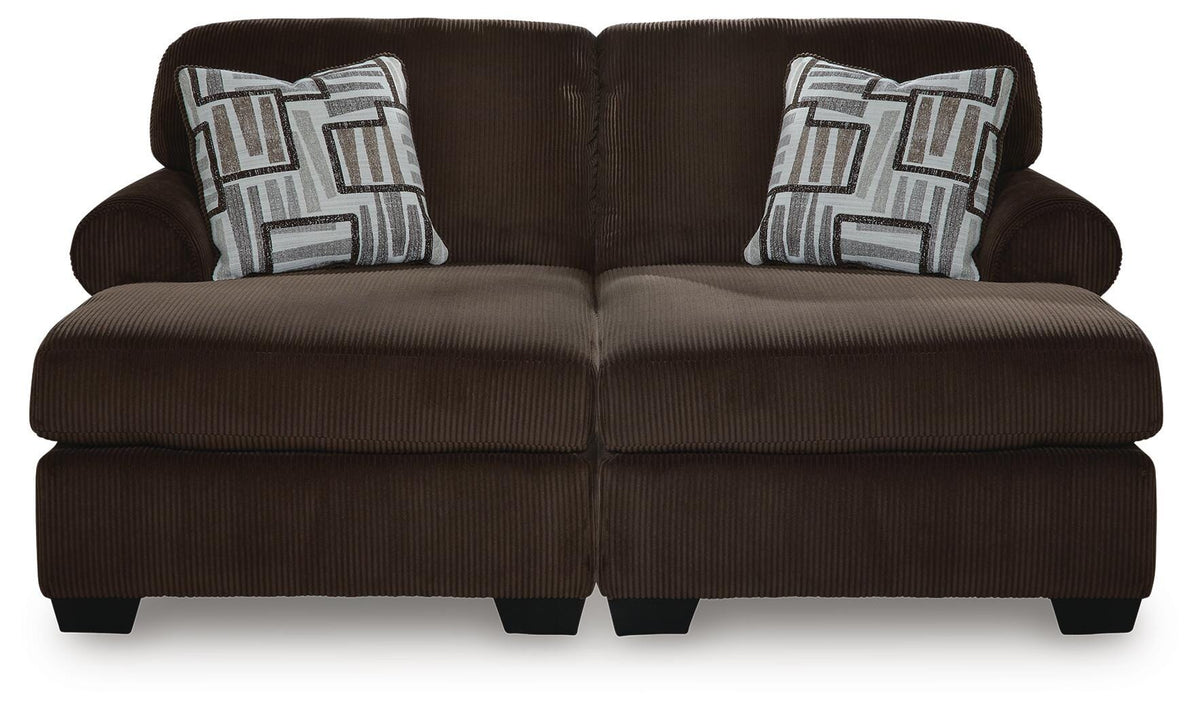 Kimlee 2-Piece Super Chaise Velvet