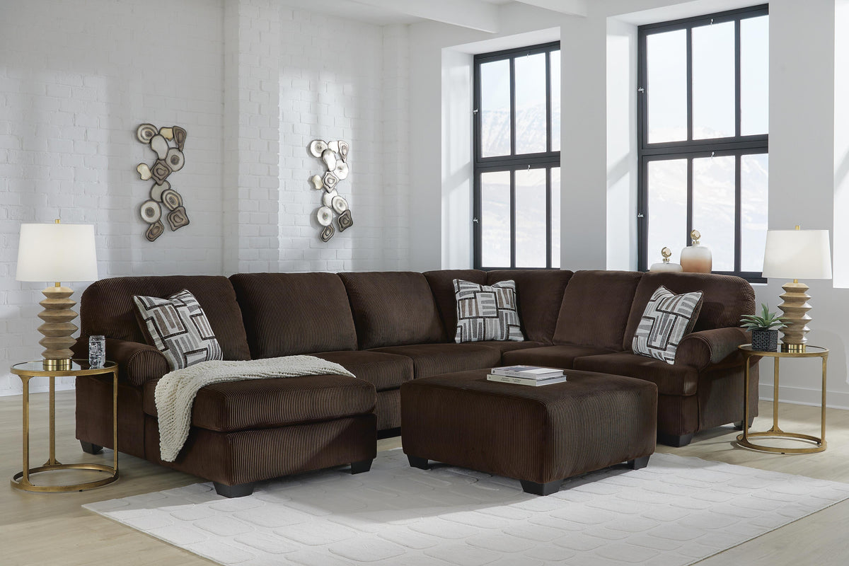 Kimlee 3-Piece Sectional with Chaise Velvet