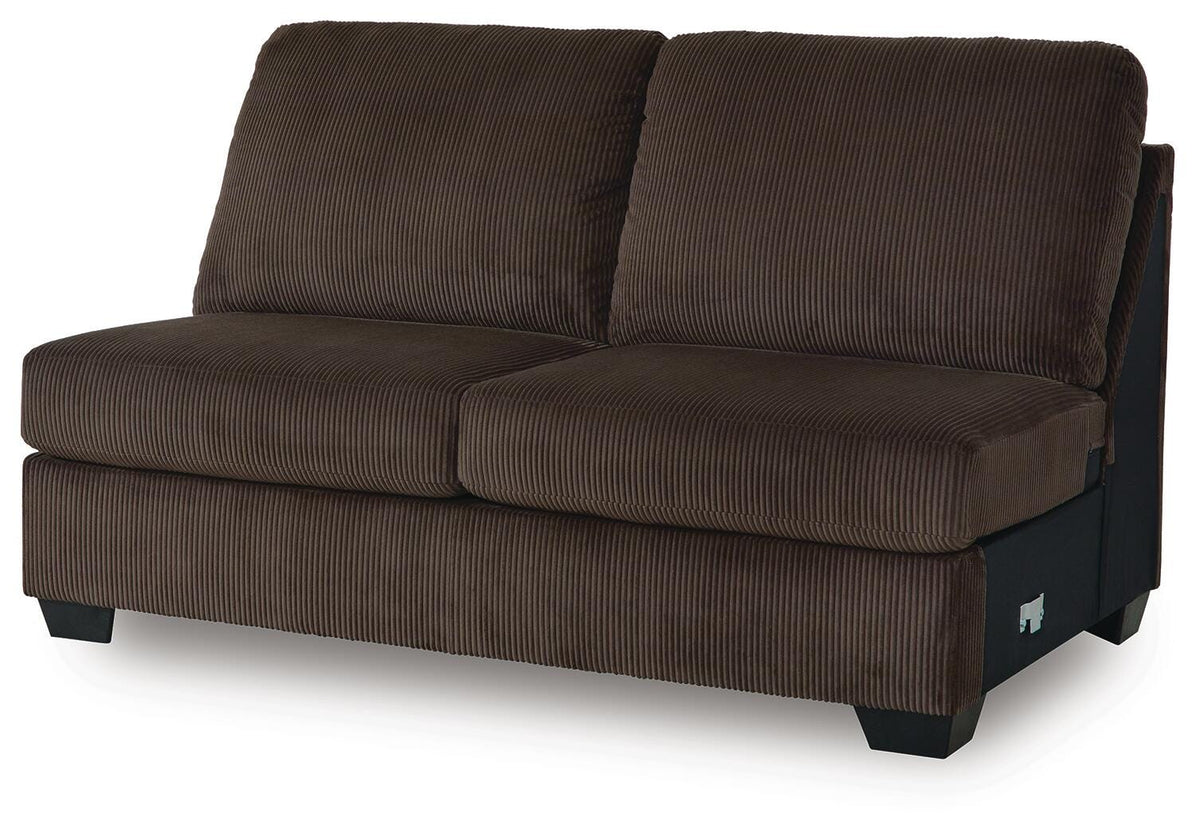 Kimlee Armless Loveseat Velvet