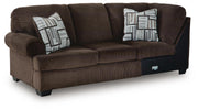 Kimlee LAF Sofa w/Corner Wedge Velvet