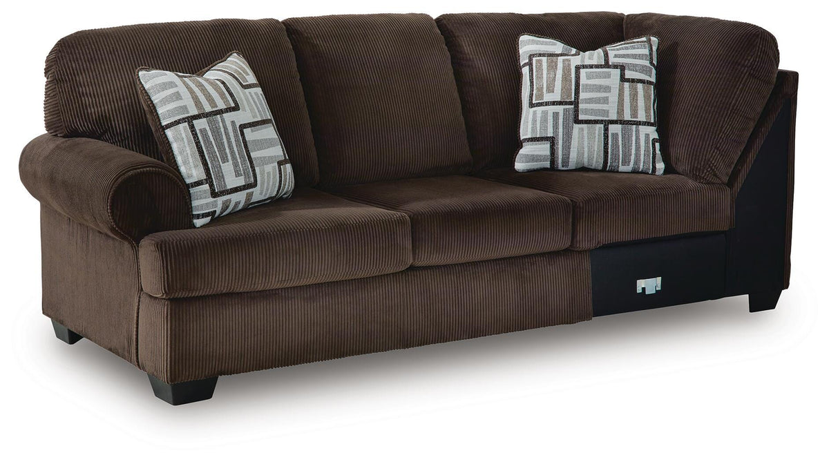 Kimlee LAF Sofa w/Corner Wedge Velvet