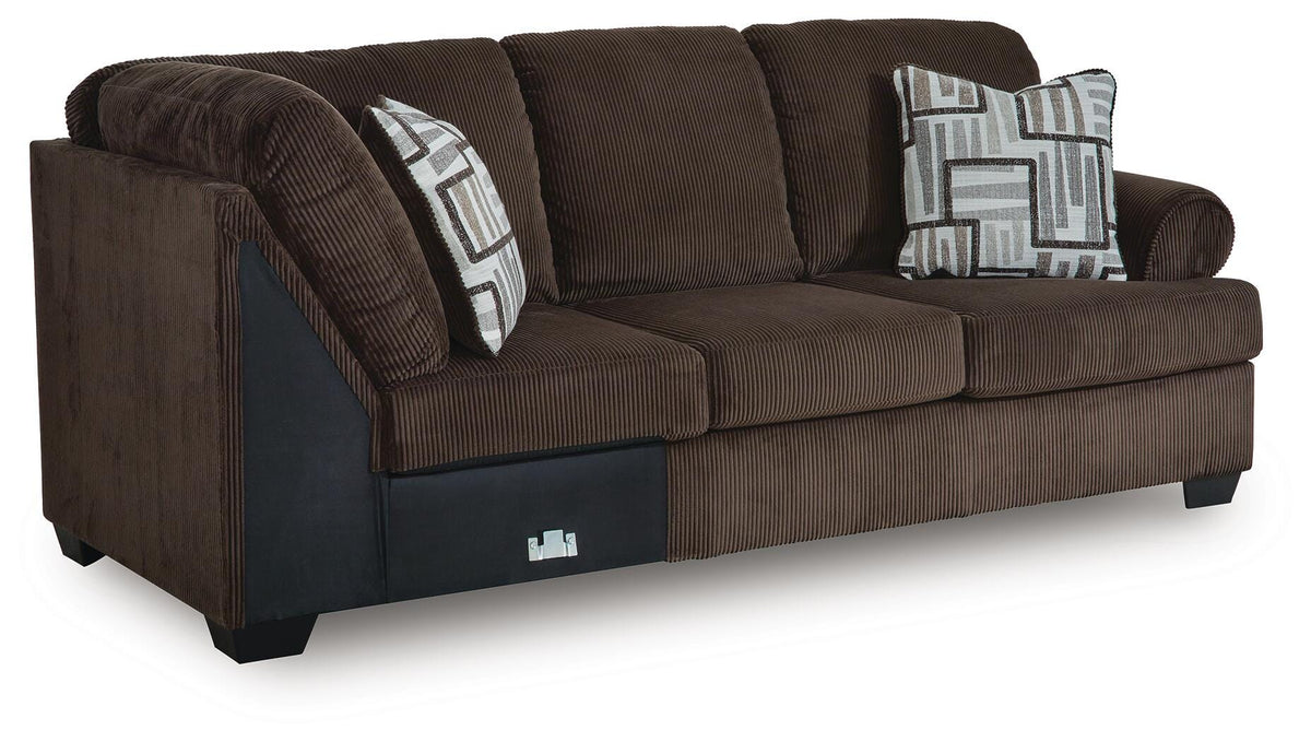 Kimlee RAF Sofa w/Corner Wedge Velvet