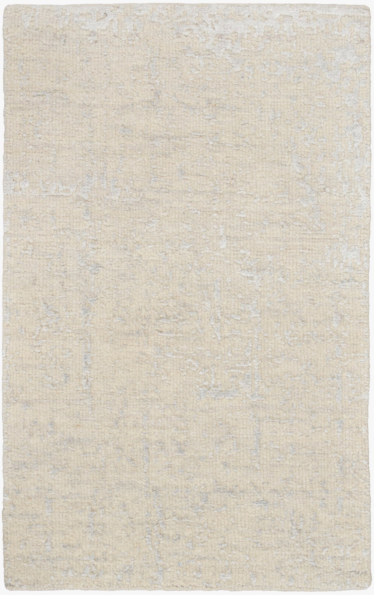Luna LUN01 Ivory Silver Blue Rug - Rectangle