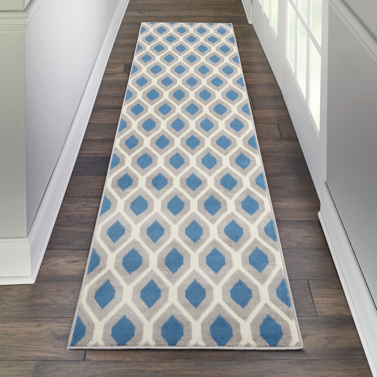 Grafix GRF22 Blue Rug - room scene
