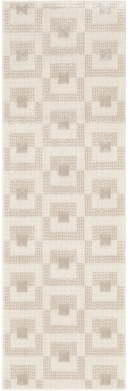 Nordic NRC05 Ivory Beige Rug - Runner