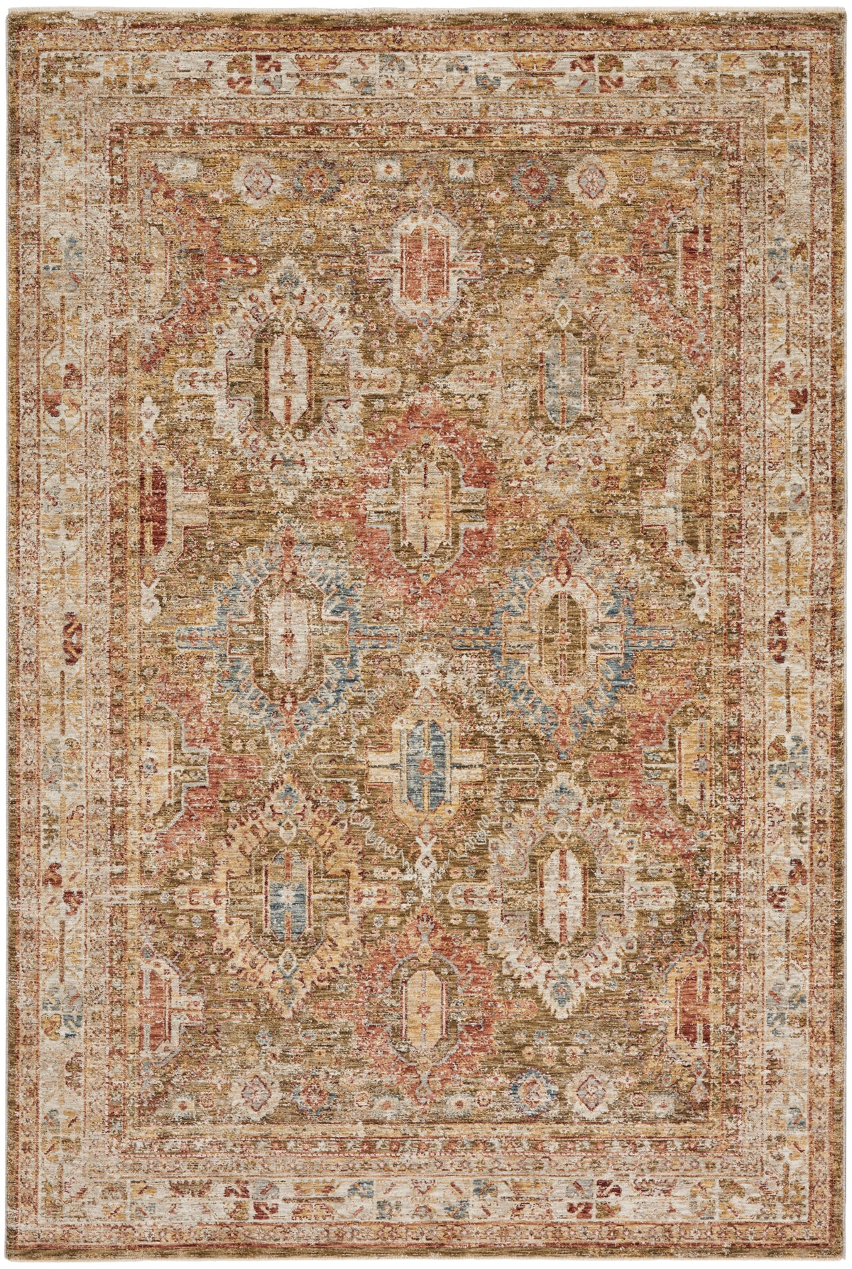 Sahar SHR01 Green Rug - Rectangle