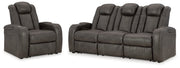 Fyne-Dyme Power Reclining Sofa and Power Recliner