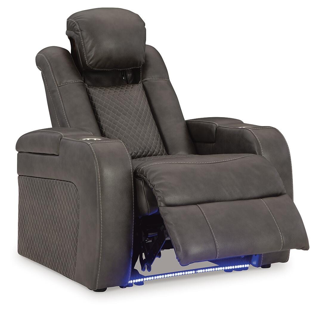 Fyne-Dyme PWR Recliner/ADJ Headrest Faux Leather