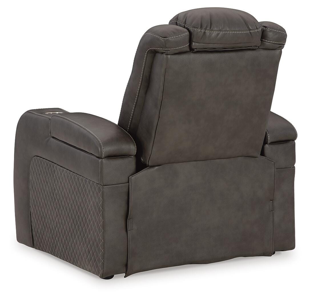 Fyne-Dyme PWR Recliner/ADJ Headrest Faux Leather