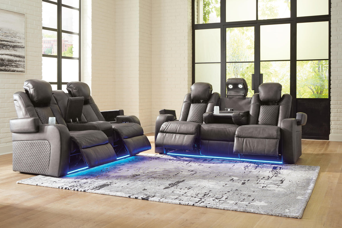 Fyne-Dyme Power Reclining Sofa and Loveseat