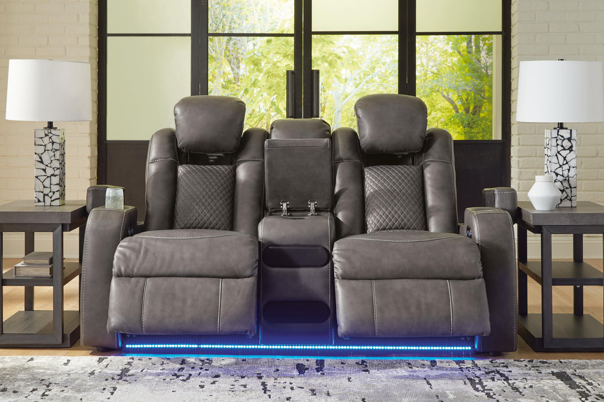 Fyne-Dyme Power Reclining Sofa, Loveseat and Recliner