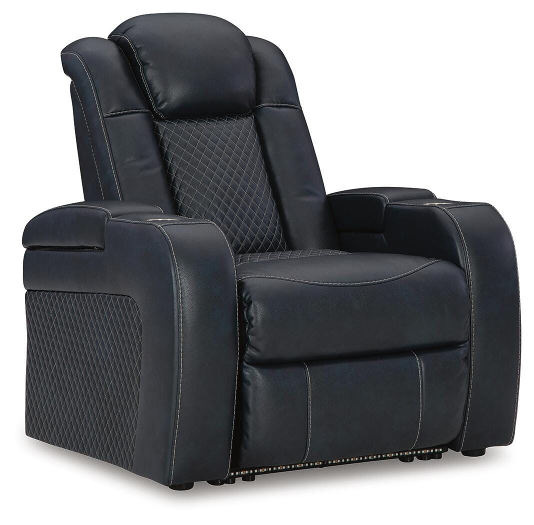 Fyne-Dyme PWR Recliner/ADJ Headrest Faux Leather