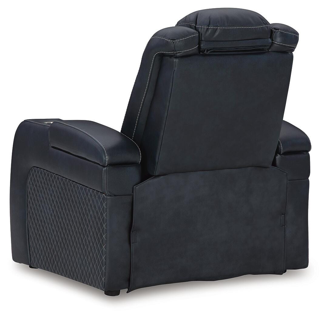 Fyne-Dyme PWR Recliner/ADJ Headrest Faux Leather
