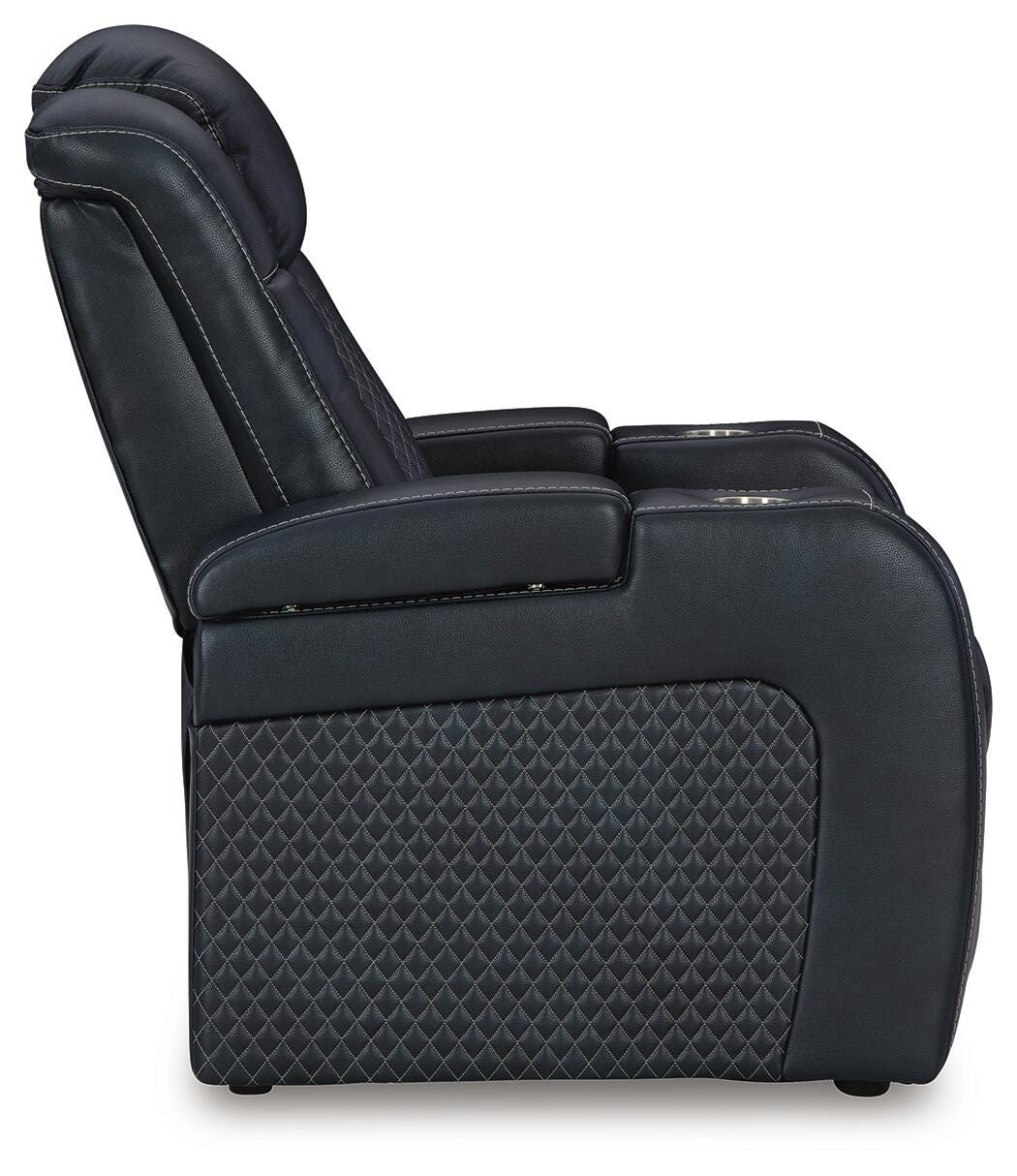 Fyne-Dyme PWR Recliner/ADJ Headrest Faux Leather