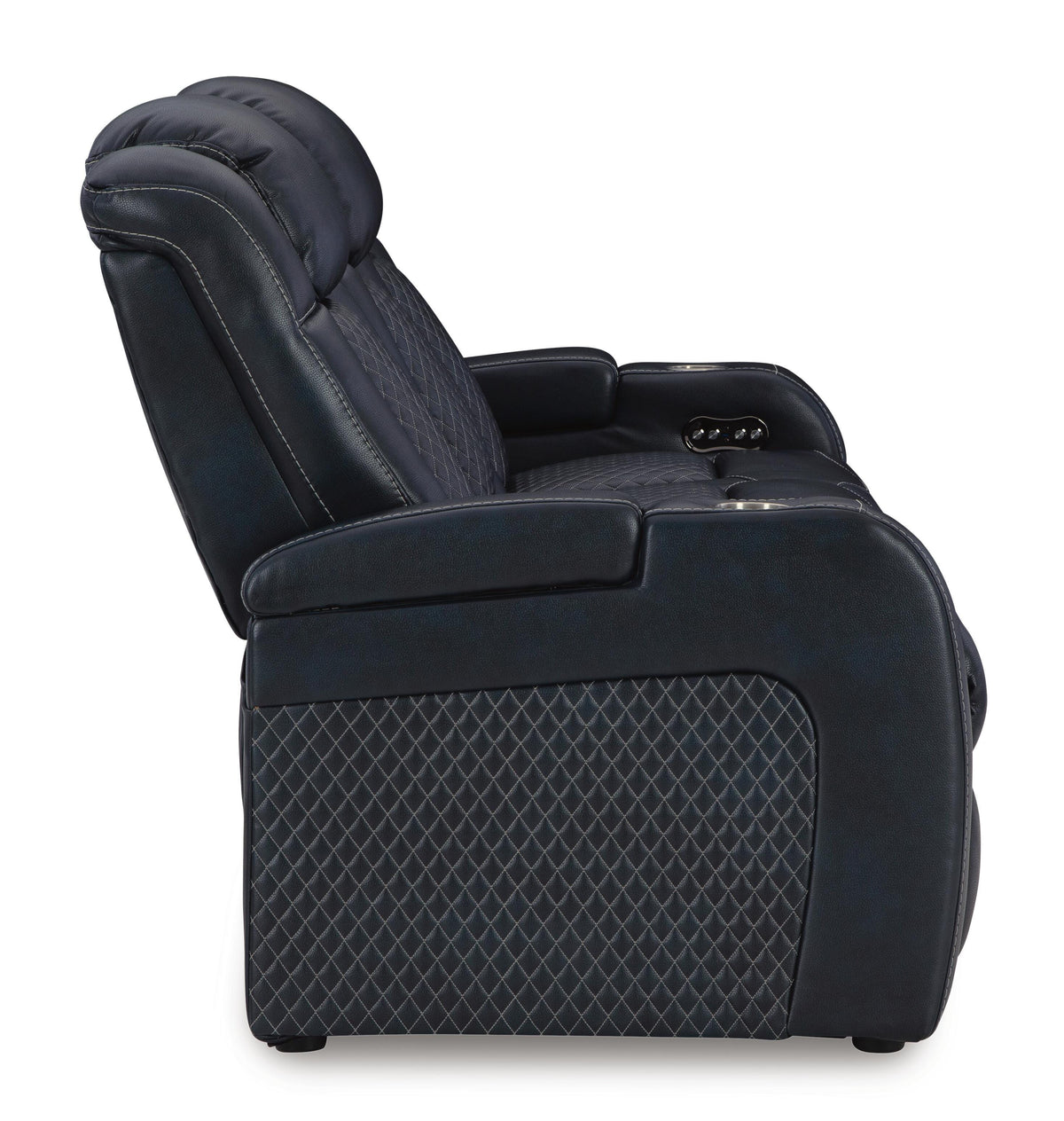 Fyne-Dyme PWR REC Sofa with ADJ Headrest Faux Leather
