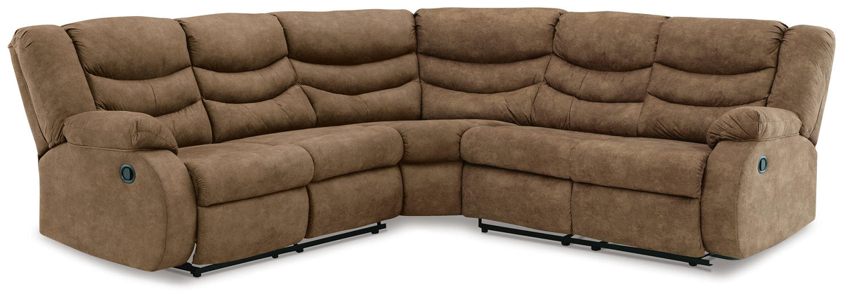 Partymate 2-Piece Reclining Sectional Faux Leather
