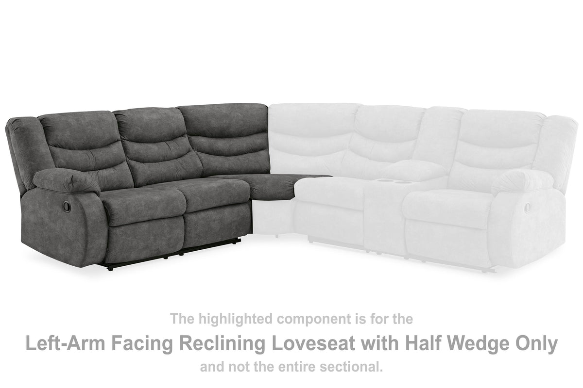 Partymate LAF Reclining Loveseat Faux Leather