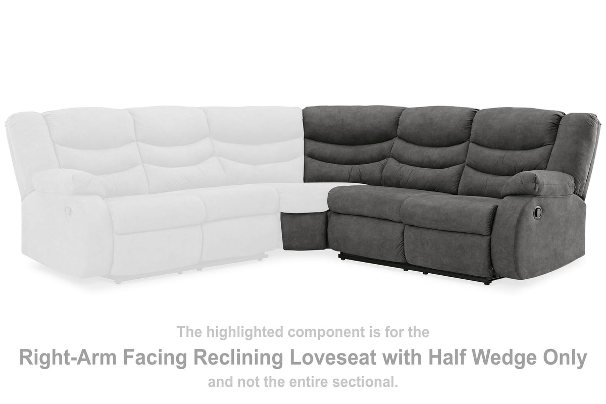 Partymate RAF Reclining Loveseat Faux Leather