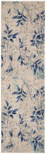 River Flow RFV03 Beige Navy Rug - Runner