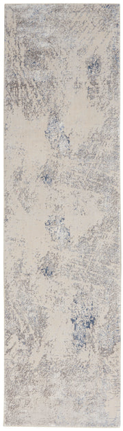 Silky Textures SLY06 Ivory Grey Rug - Runner