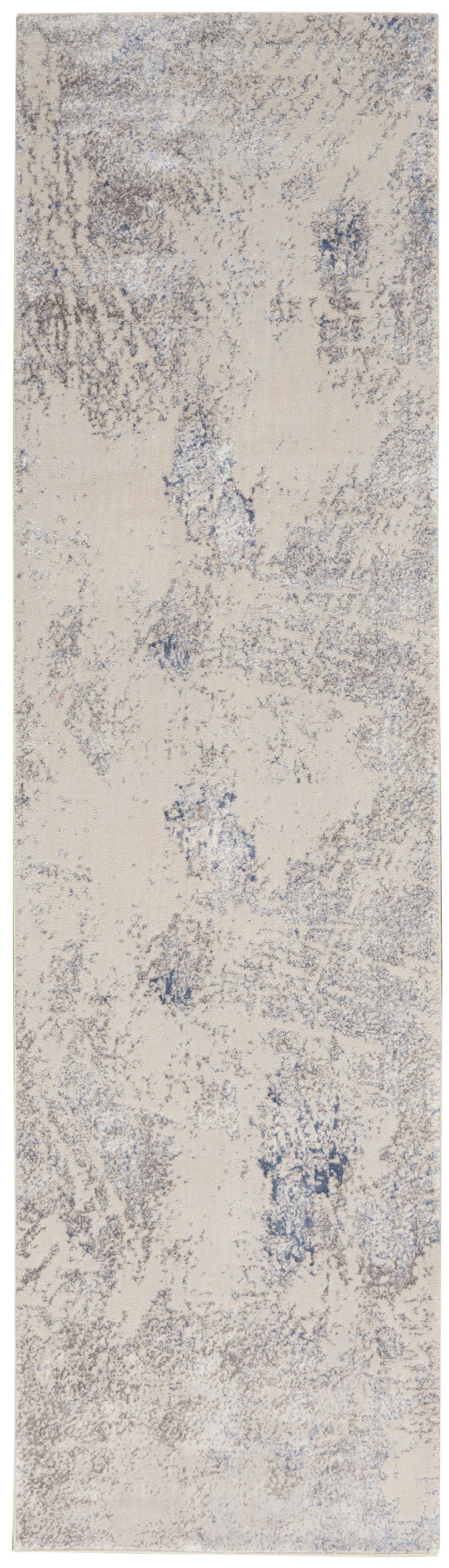 Silky Textures SLY06 Ivory Grey Rug - Runner