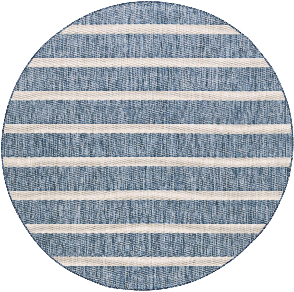 Positano POS03 Navy Ivory Rug - Round