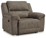 Laresview Zero Wall Wide Seat Recliner Faux Leather